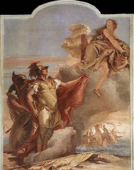 TIEPOLO, Giovanni Domenico Venus Appearing to Aeneas on the Shores of Carthage Spain oil painting art